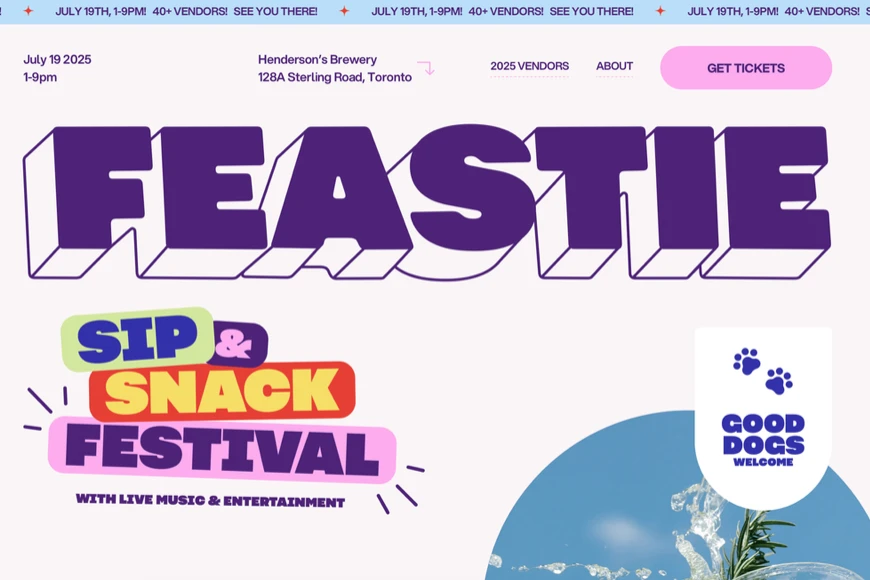 Feastie website